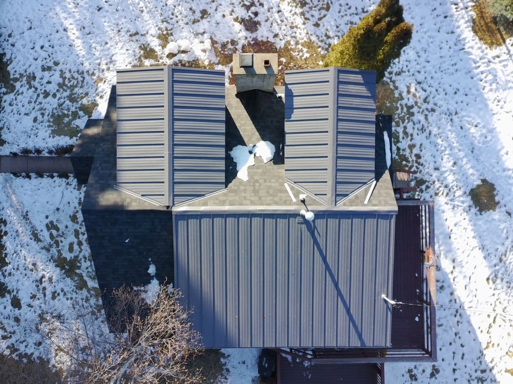 Project Mechanical Lock Metal Roofing on Low Slope Sections in Whitefish image